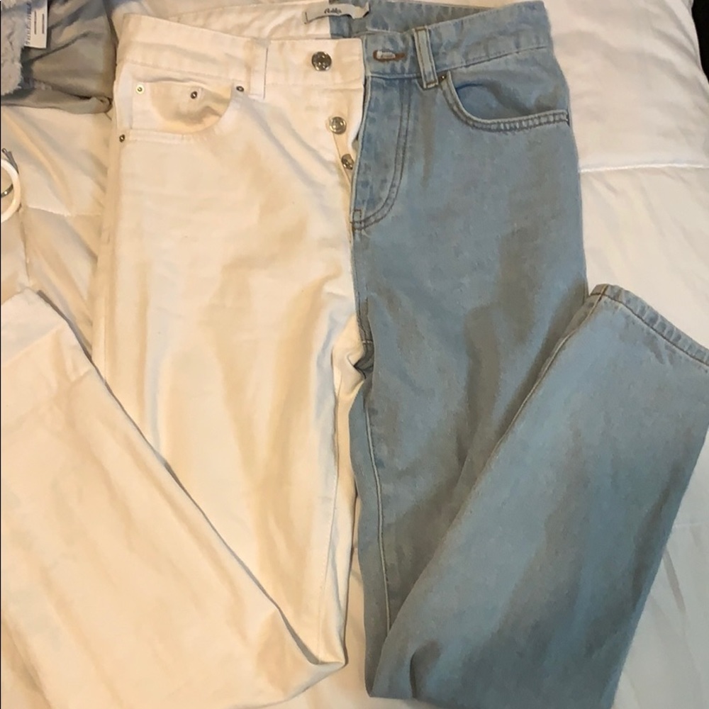 Color Block Jeans